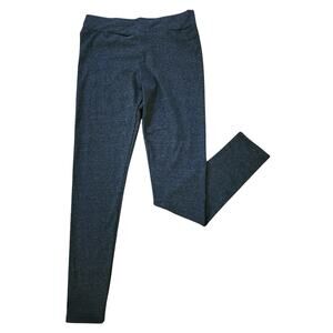 Women’s Charcoal Gray Pull On Leggings Size L Elastic Waist Stretch Pants